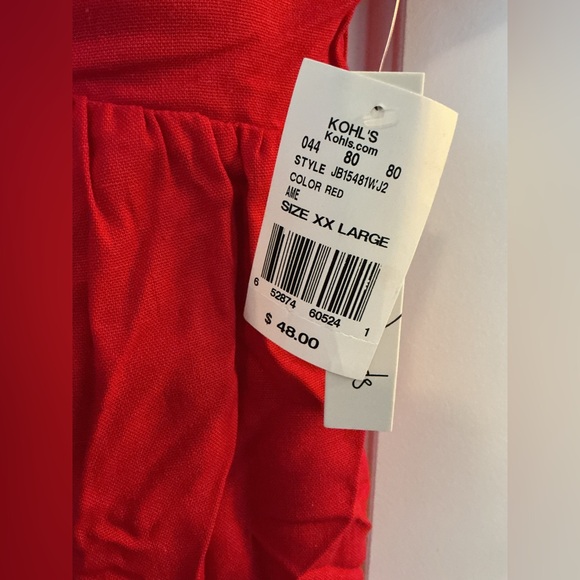 Kohl's Speechless Vibrant Red Dress or Tunic XXL NWT - Picture 4 of 11